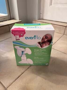 Evenflo Single Electric Breast Pump Portable with AC Adapter